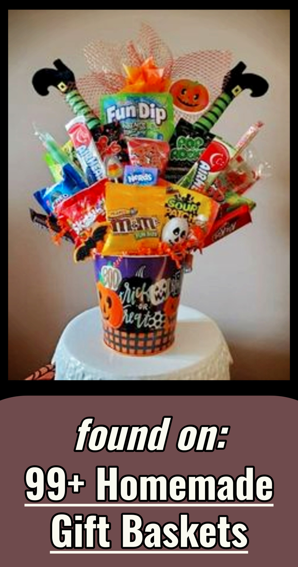Halloween gift bucket gift basket alternative