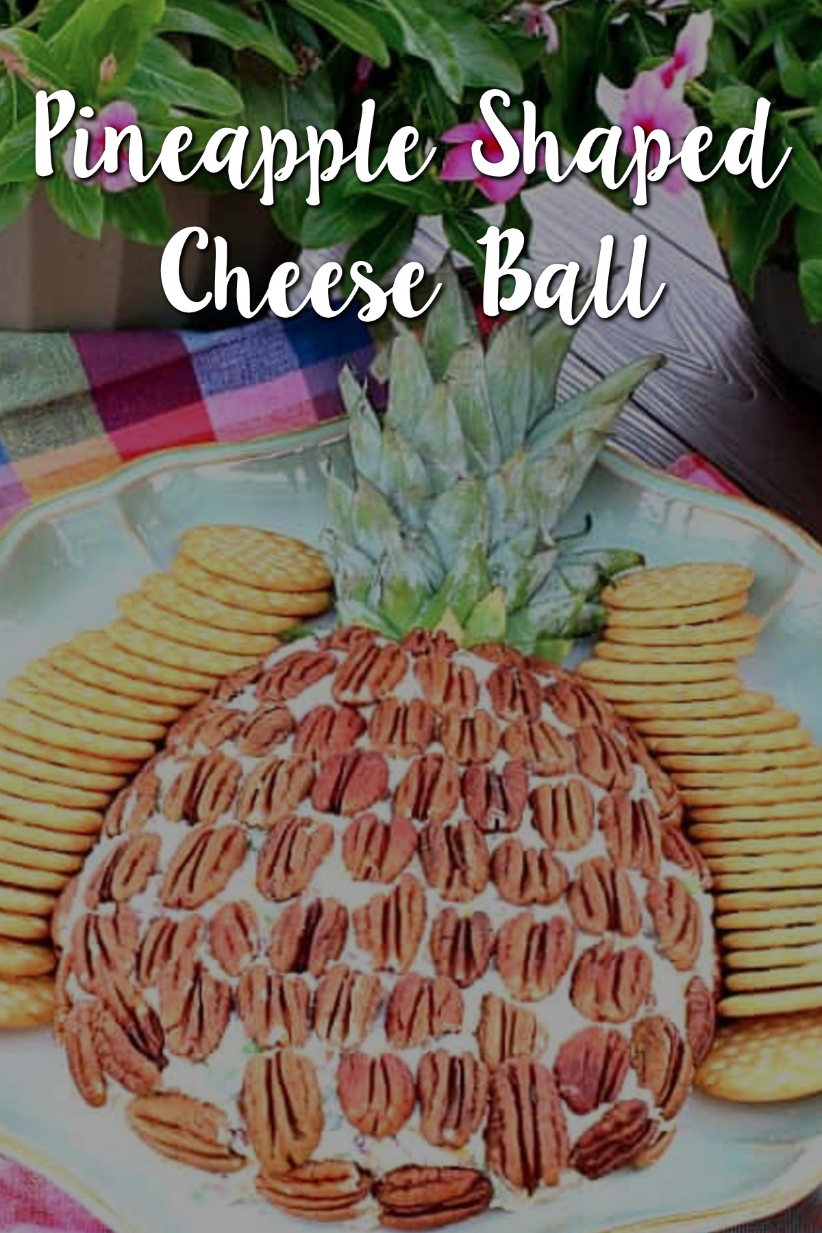 Pineapple Shaped Cheese Balls