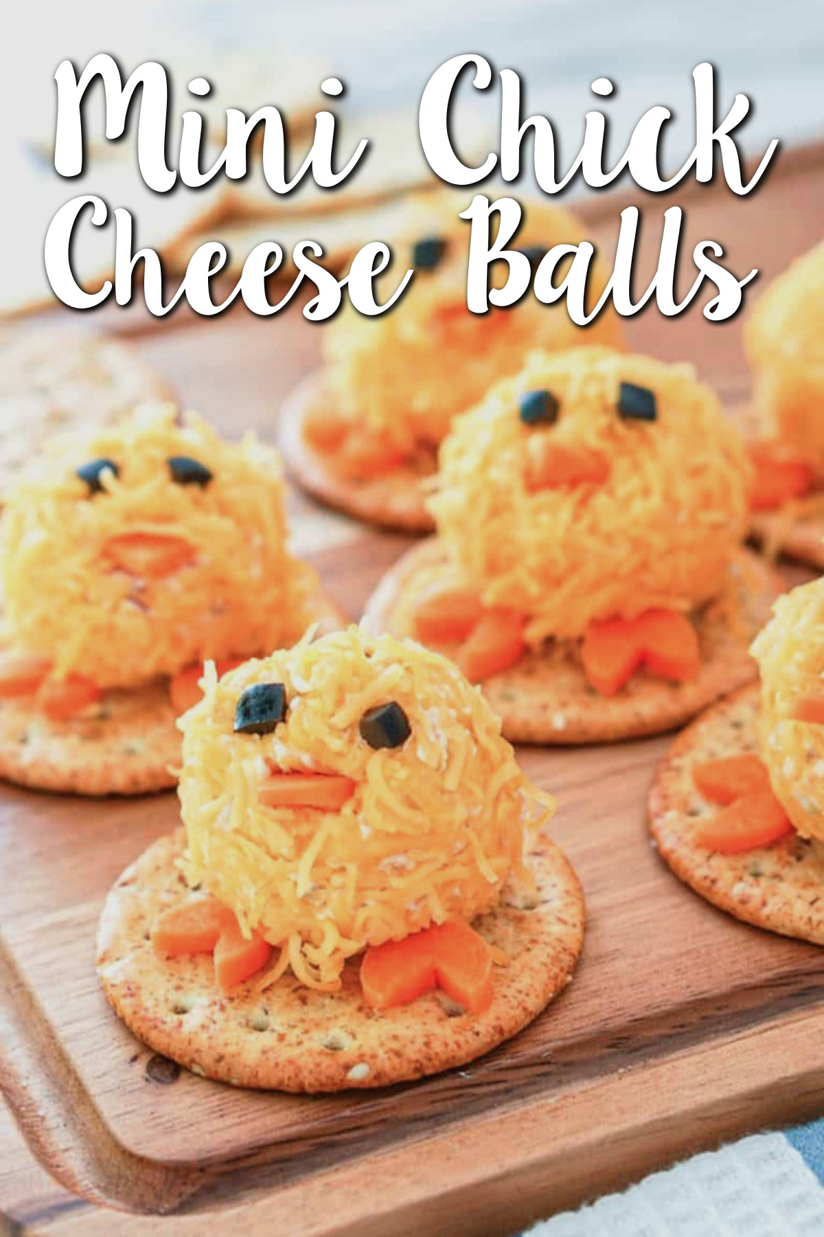 Mini Chick Shaped Cheese Balls