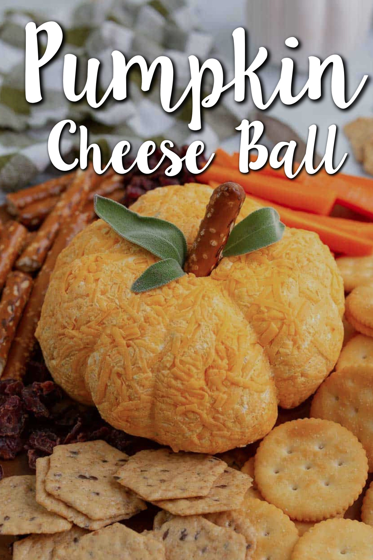 Pumpkin Shaped Cheese Balls