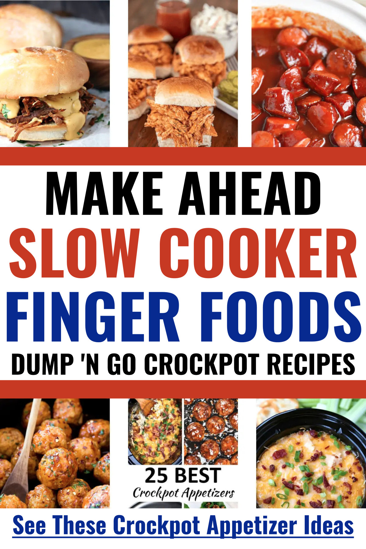 Crockpot appetizers for party platters