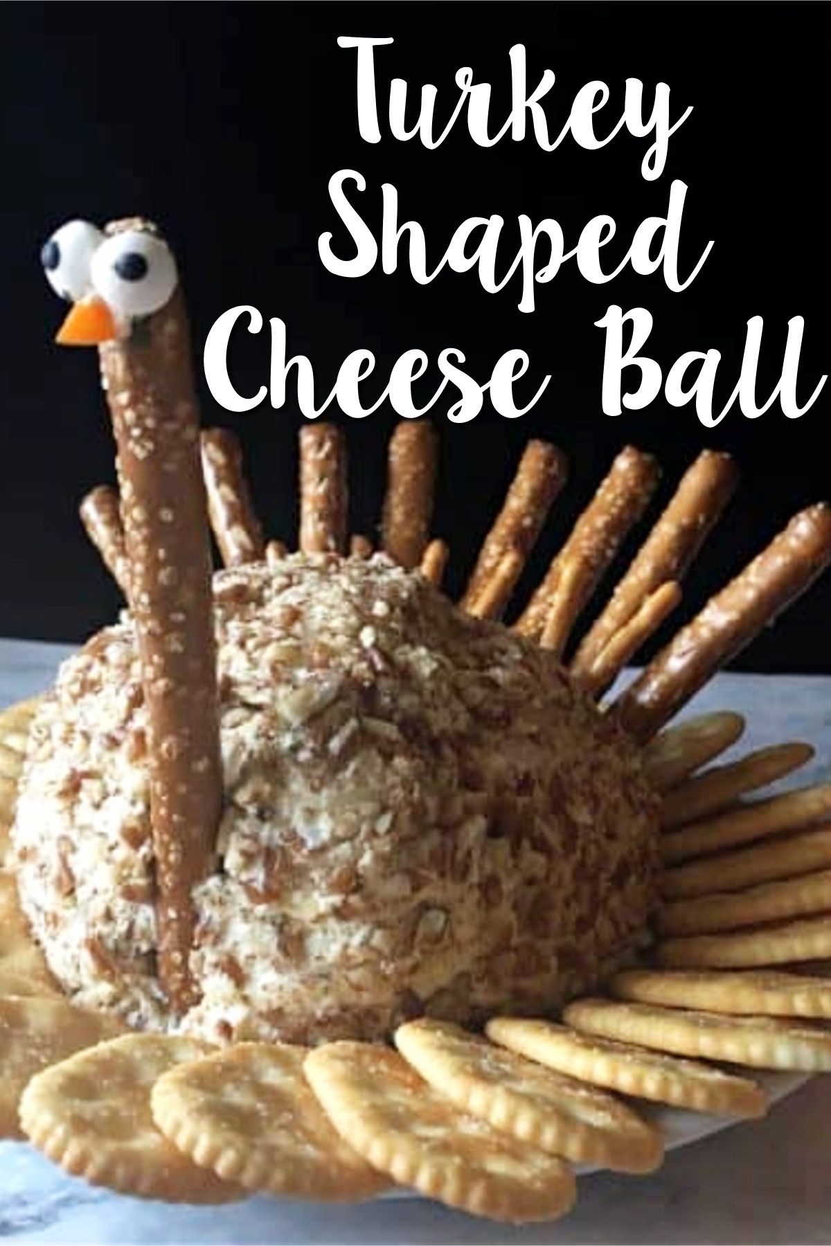 Turkey Shaped Cheese Balls