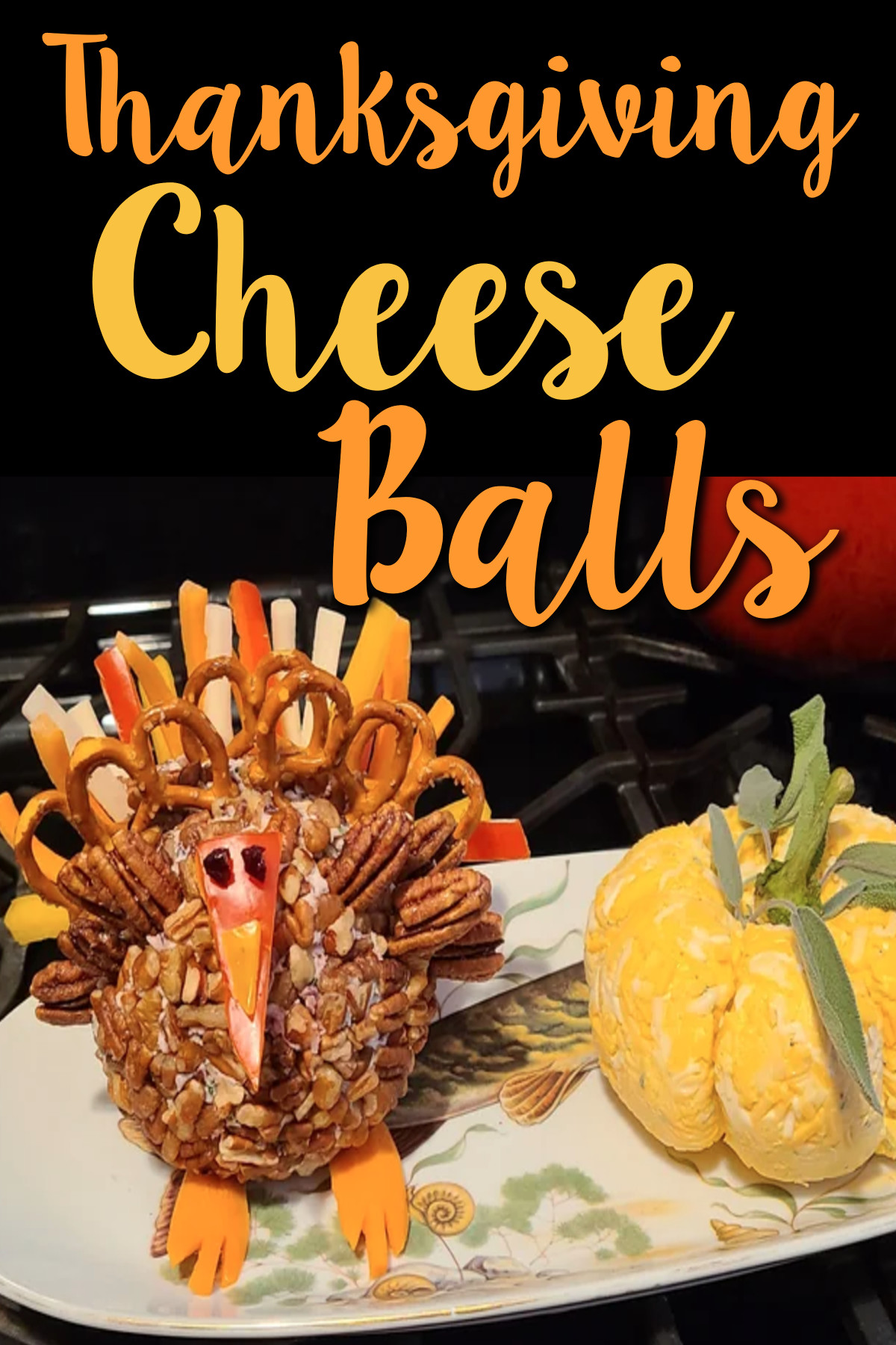 Shaped Cheese Balls For Thanksgiving