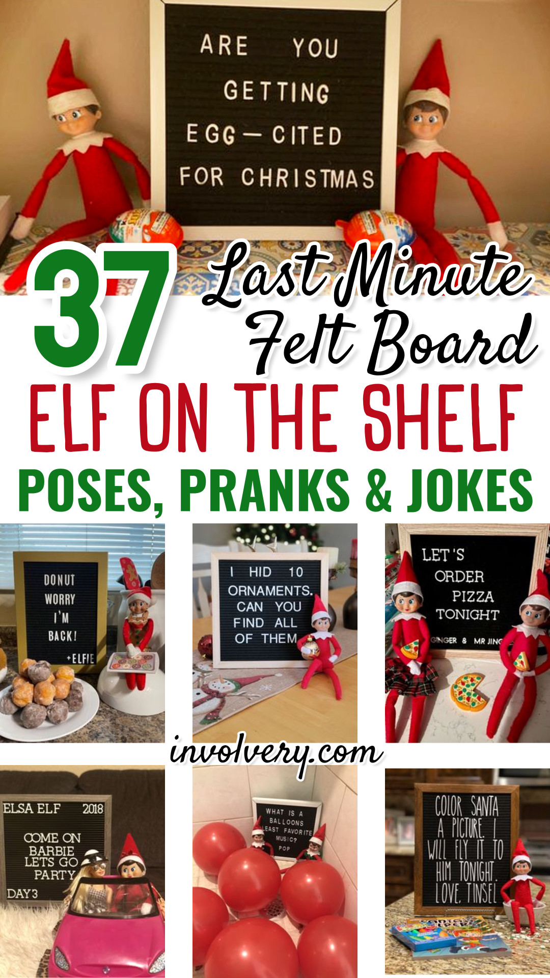 last minute elf on the shelf ideas with felt letter board