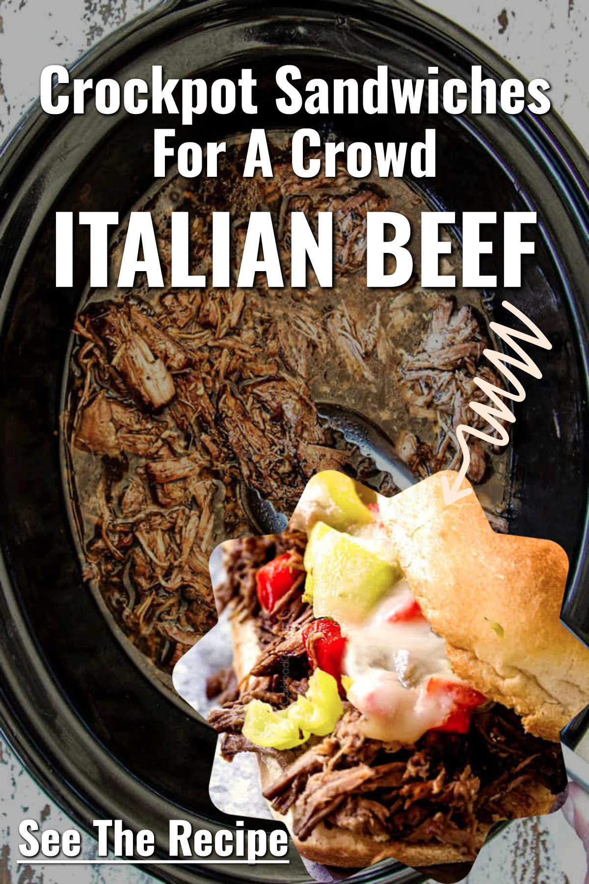 crockpot sandwiches for a crowd italian beef