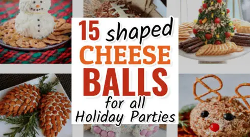 Shaped Cheese Balls – 15 Fun Shaped Cheeseball Recipes For ALL Holiday Parties
