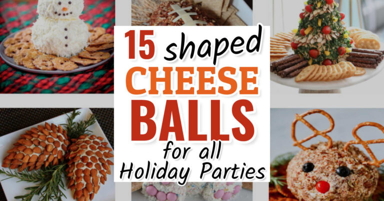 Shaped Cheese Balls – 15 Fun Shaped Cheeseball Recipes For ALL Holiday Parties