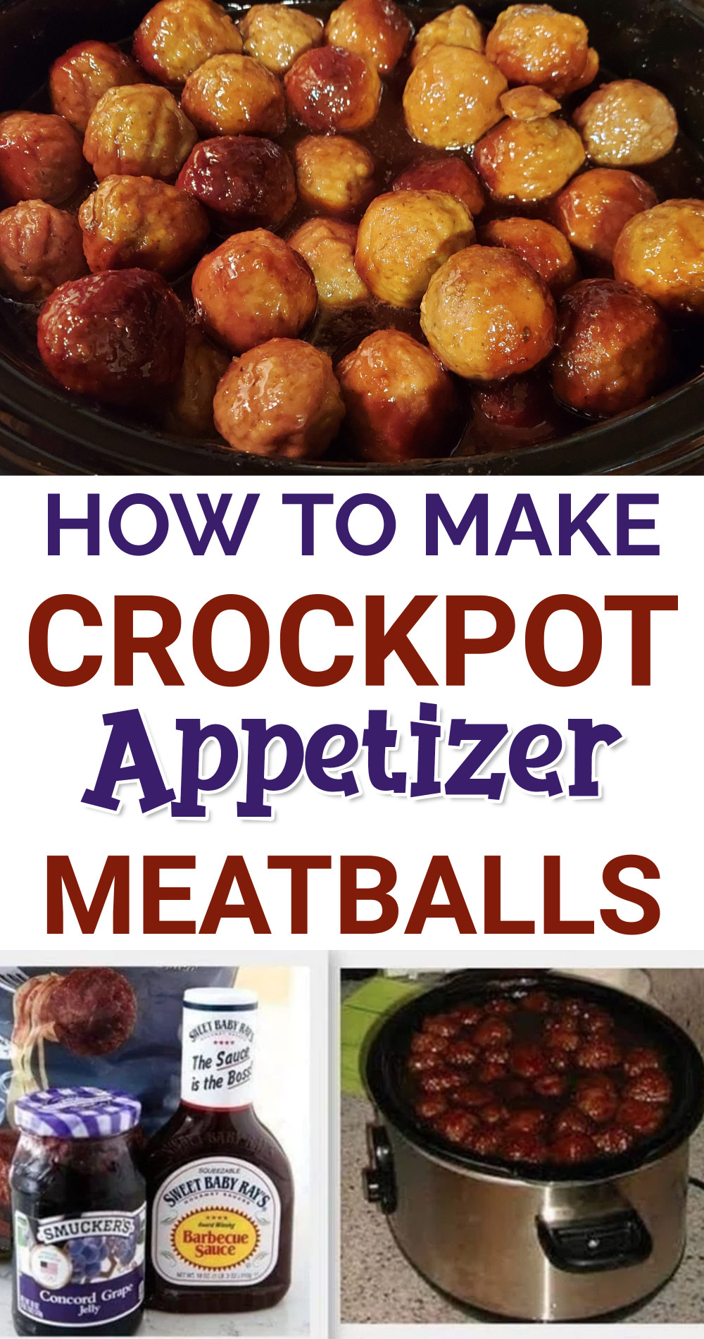 Crockpot appetizer meatballs