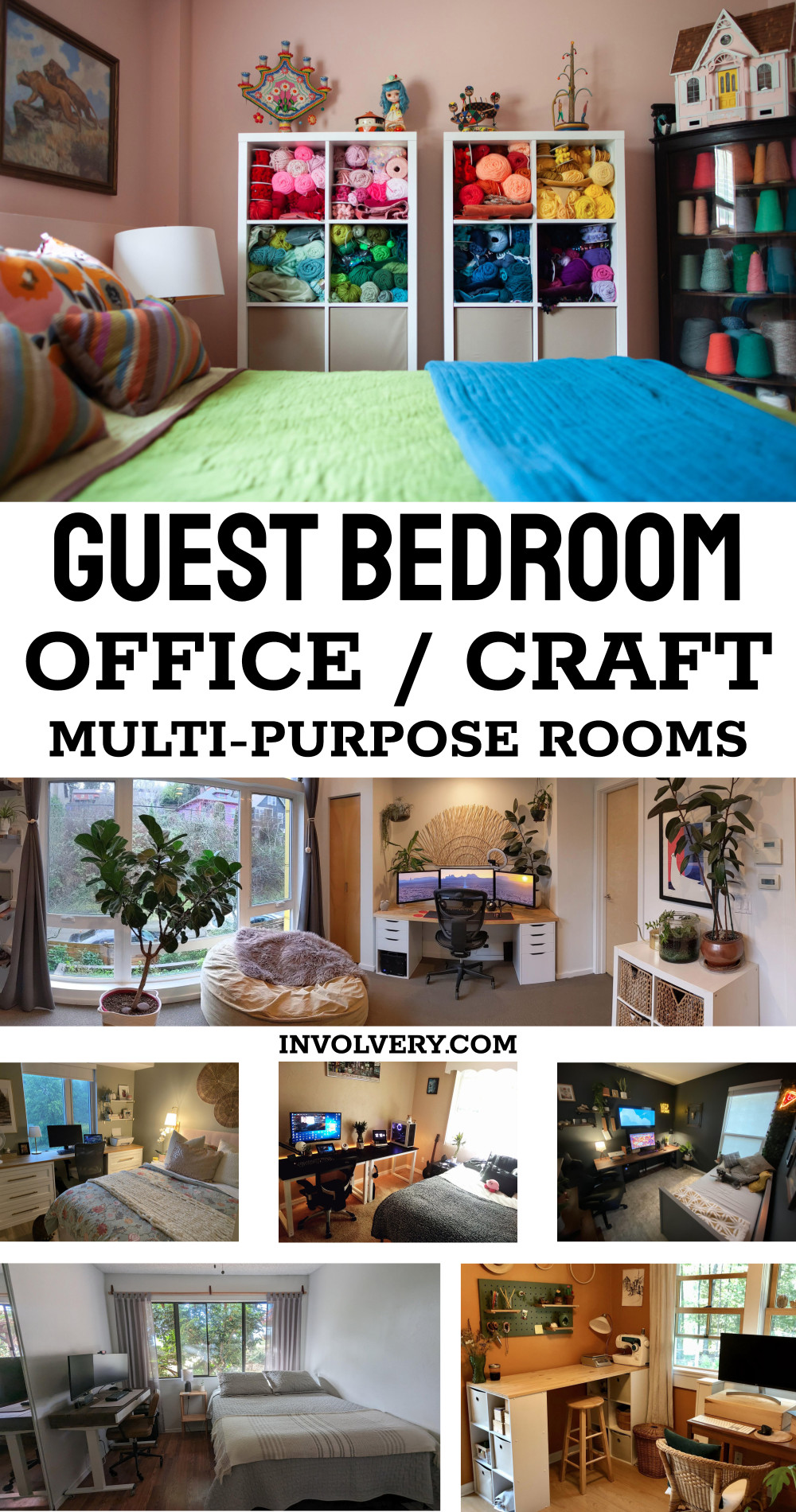 guest bedroom office craft multi-purpose rooms