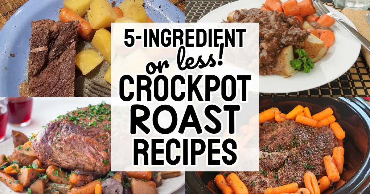 5 ingredient or less crockpot roast recipes