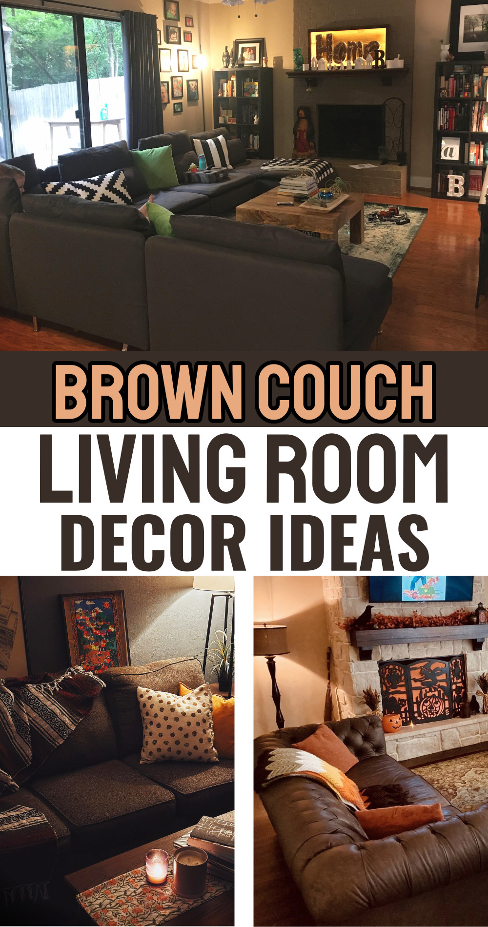 brown couch living room decor ideas