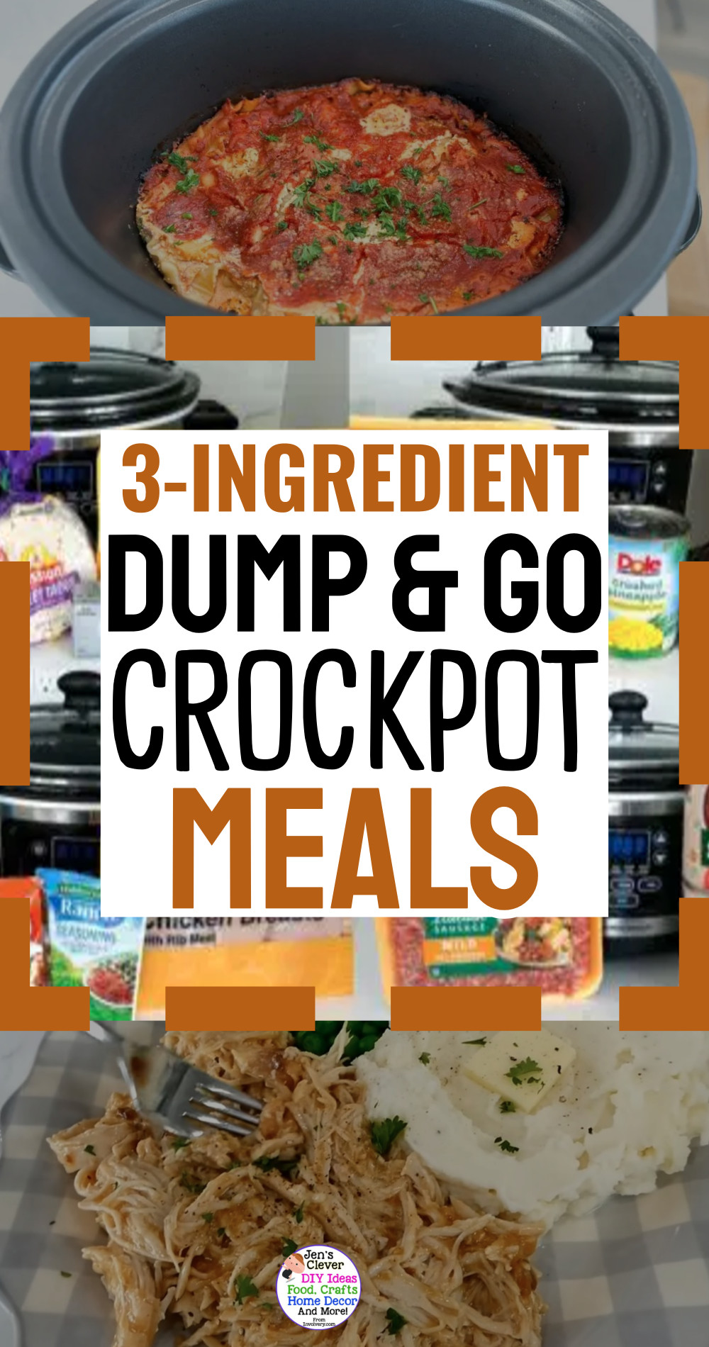 3 ingredient dump and go crockpot meals