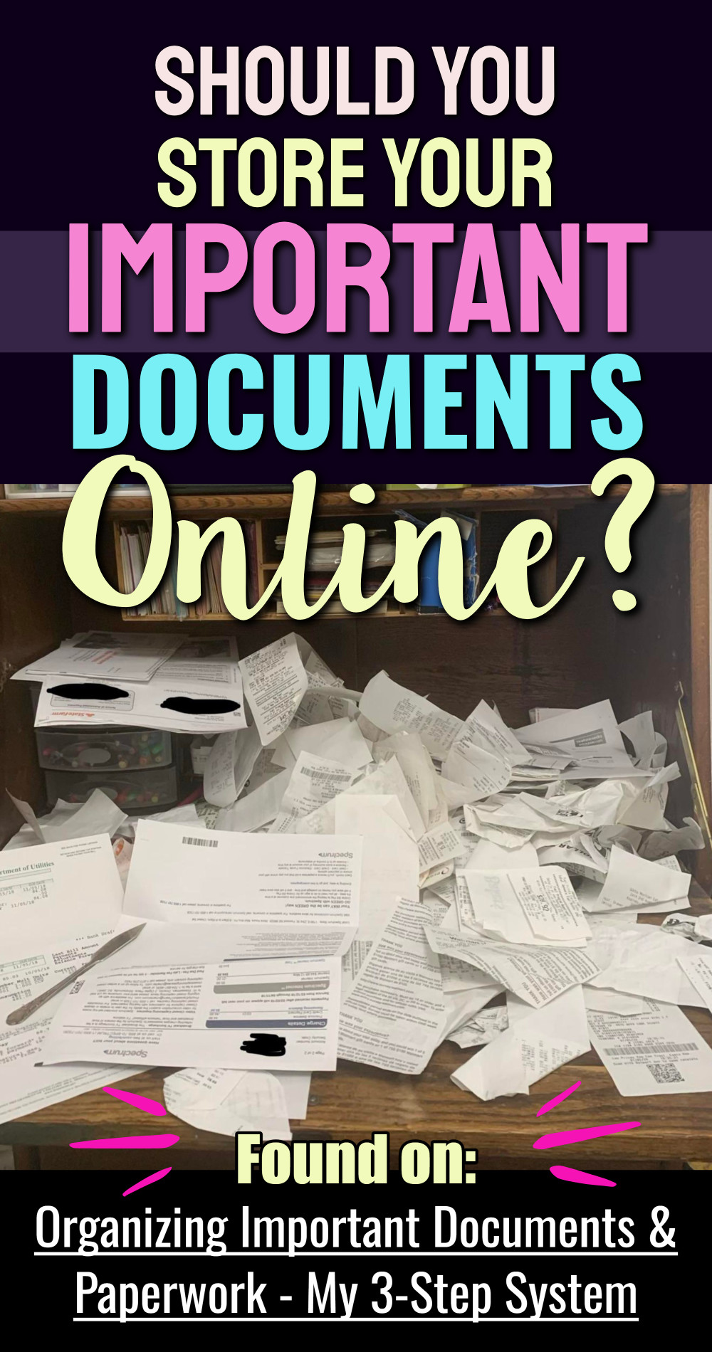 should you store important documents online