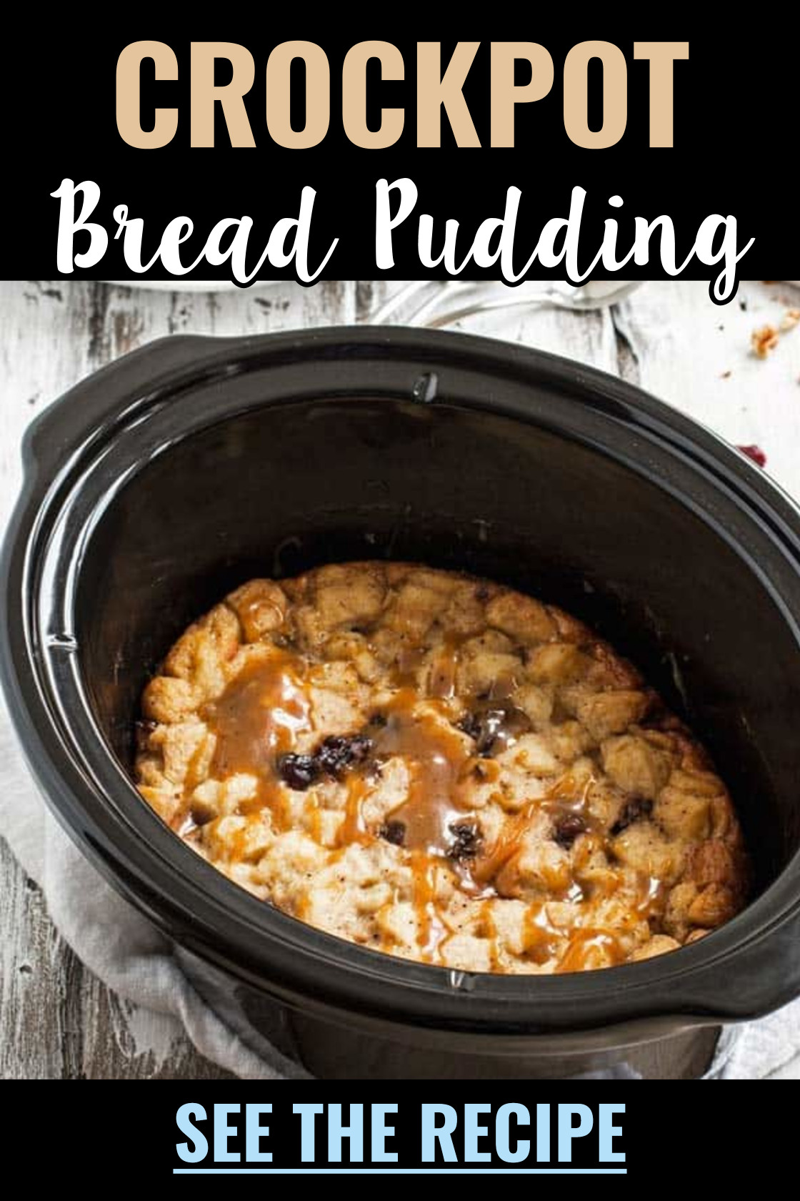 crockpot bread pudding