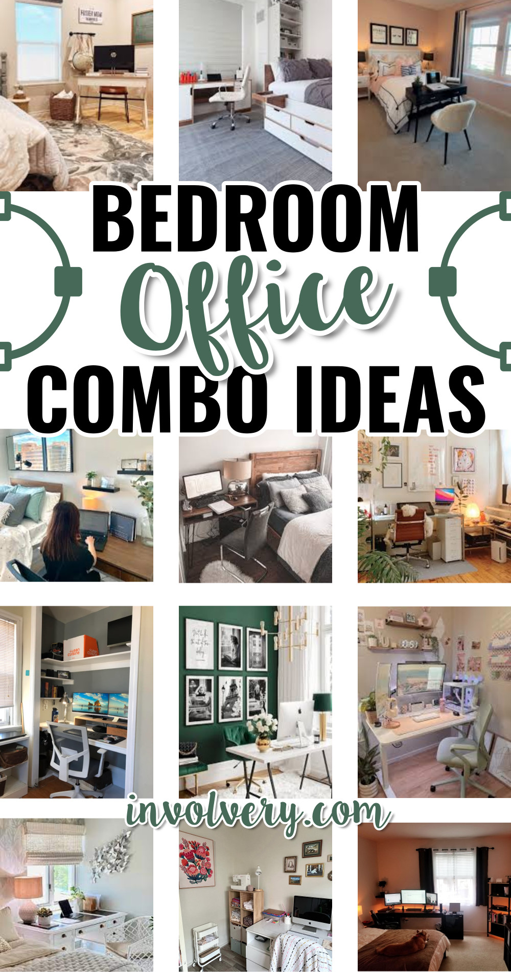 bedroom office combo ideas
