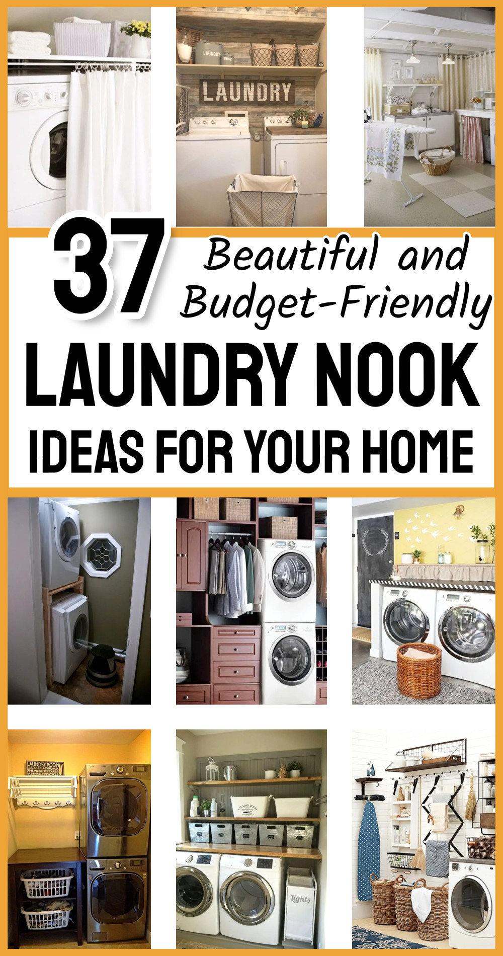 beautiful and budget-friendly laundry nook ideas for your home