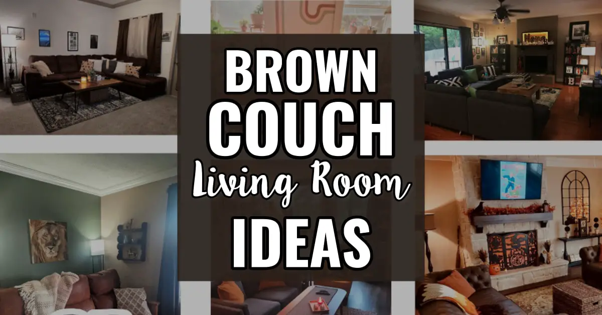 living room ideas brown couch