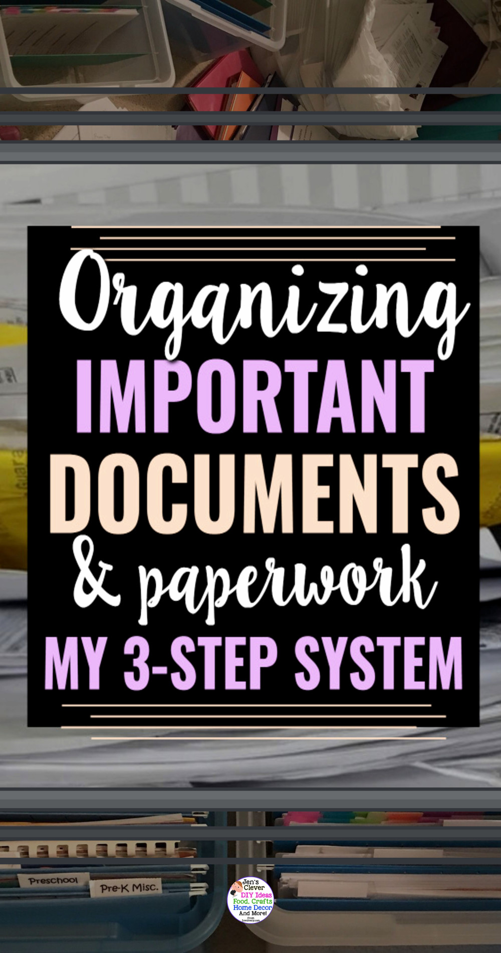 Organizing important documents and paperwork with my 3 step system