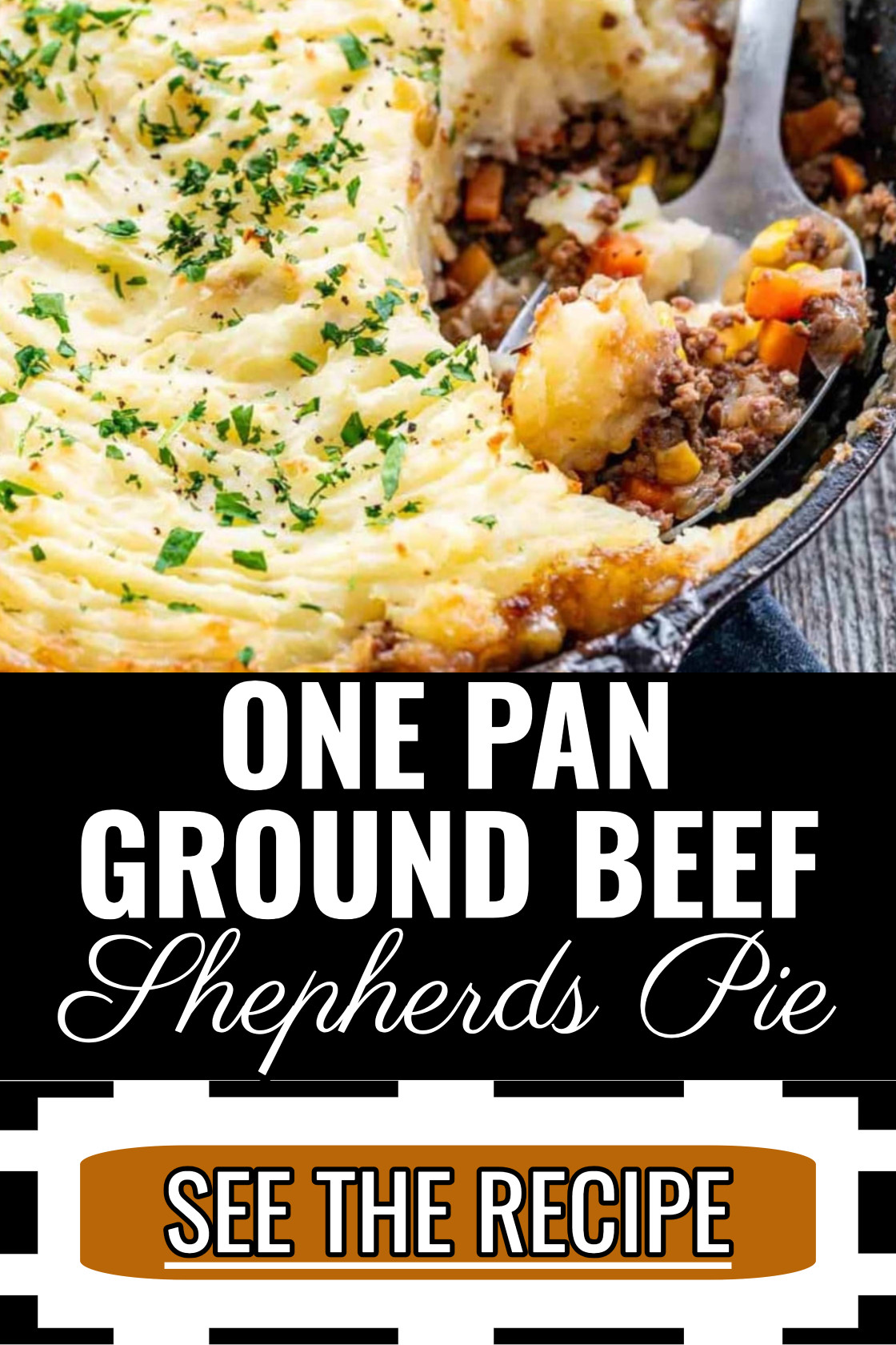 One Pan Ground Beef Shepherds Pie