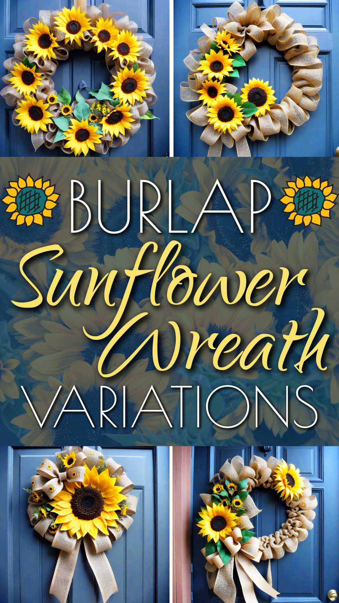 sunflower spring wreath tutorial