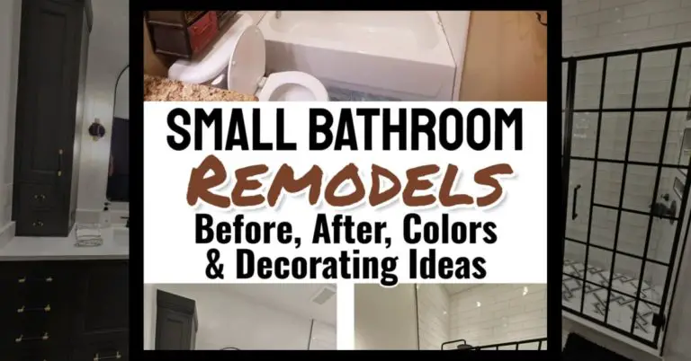 Small Bathroom Remodels – Before, After, Colors & Decorating Ideas (all on a budget!)