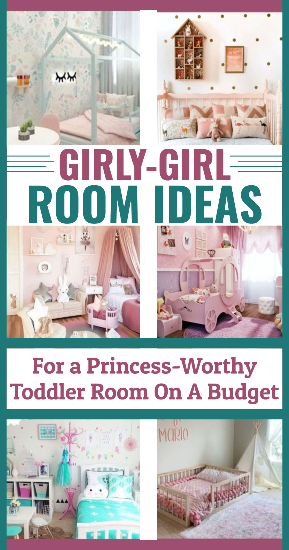 girly-girl room ideas for a princess-worthy toddler room on a budget