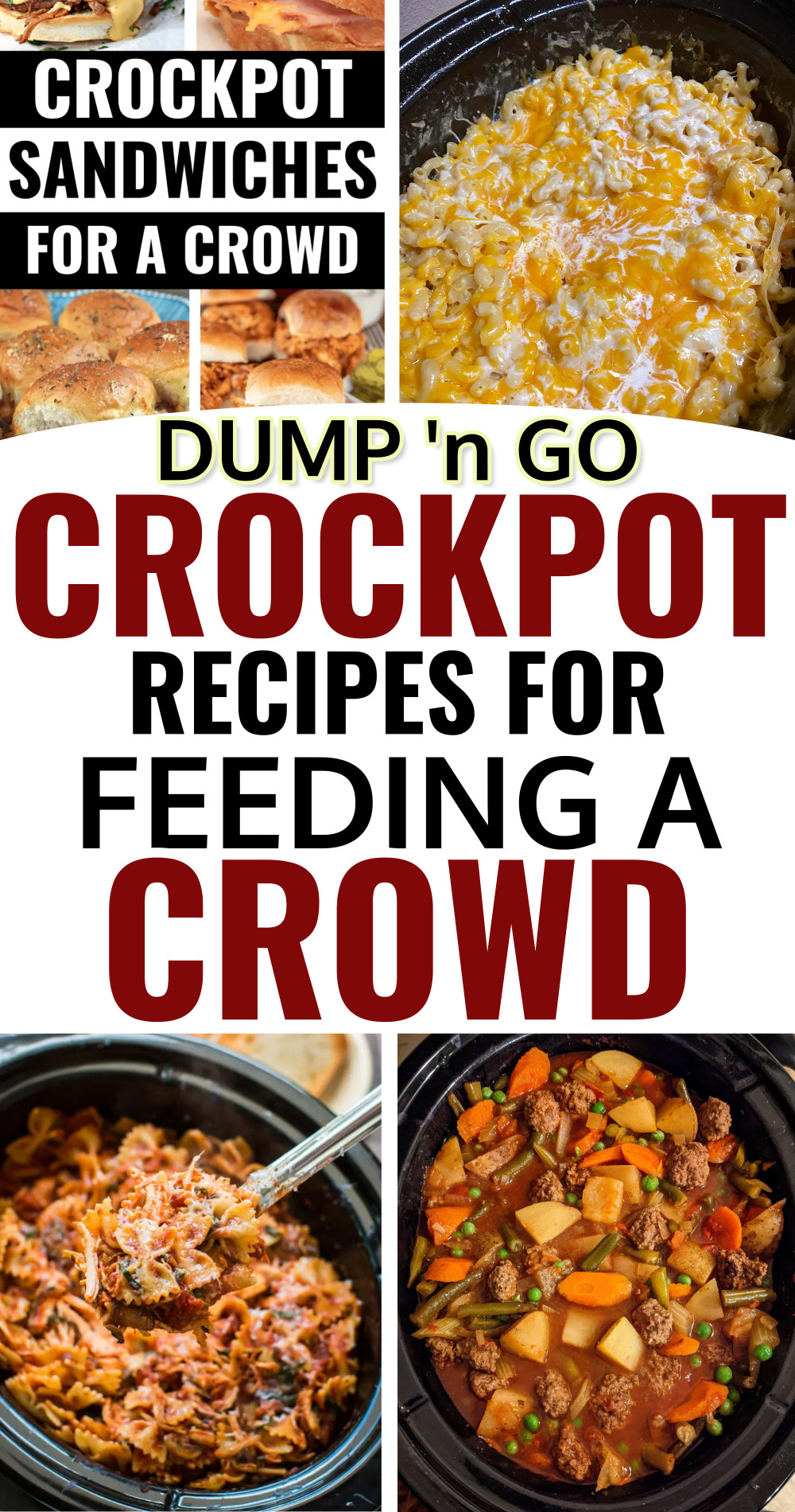 dump and go crockpot recipes for feeding a crowd