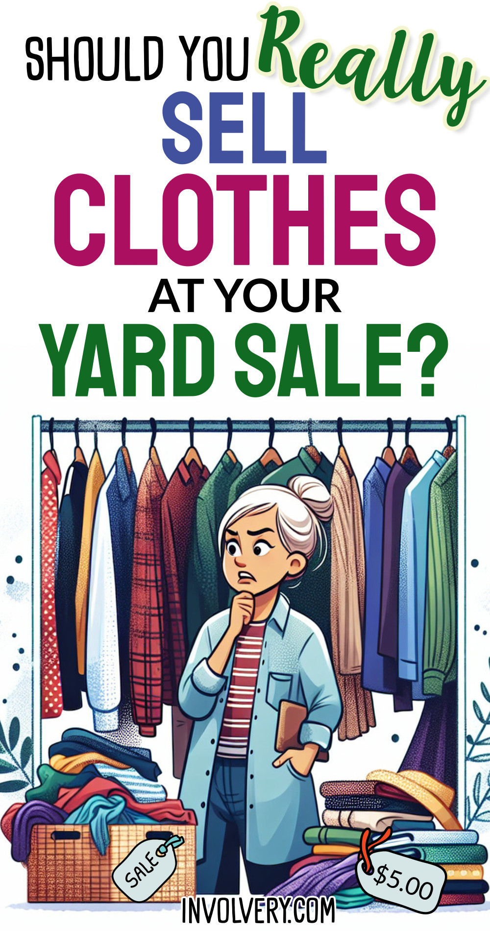 garage sale tips selling clothes