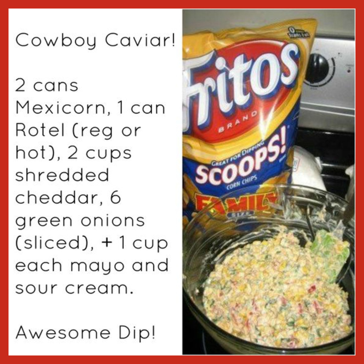 Cowboy Corn Caviar Party Dip