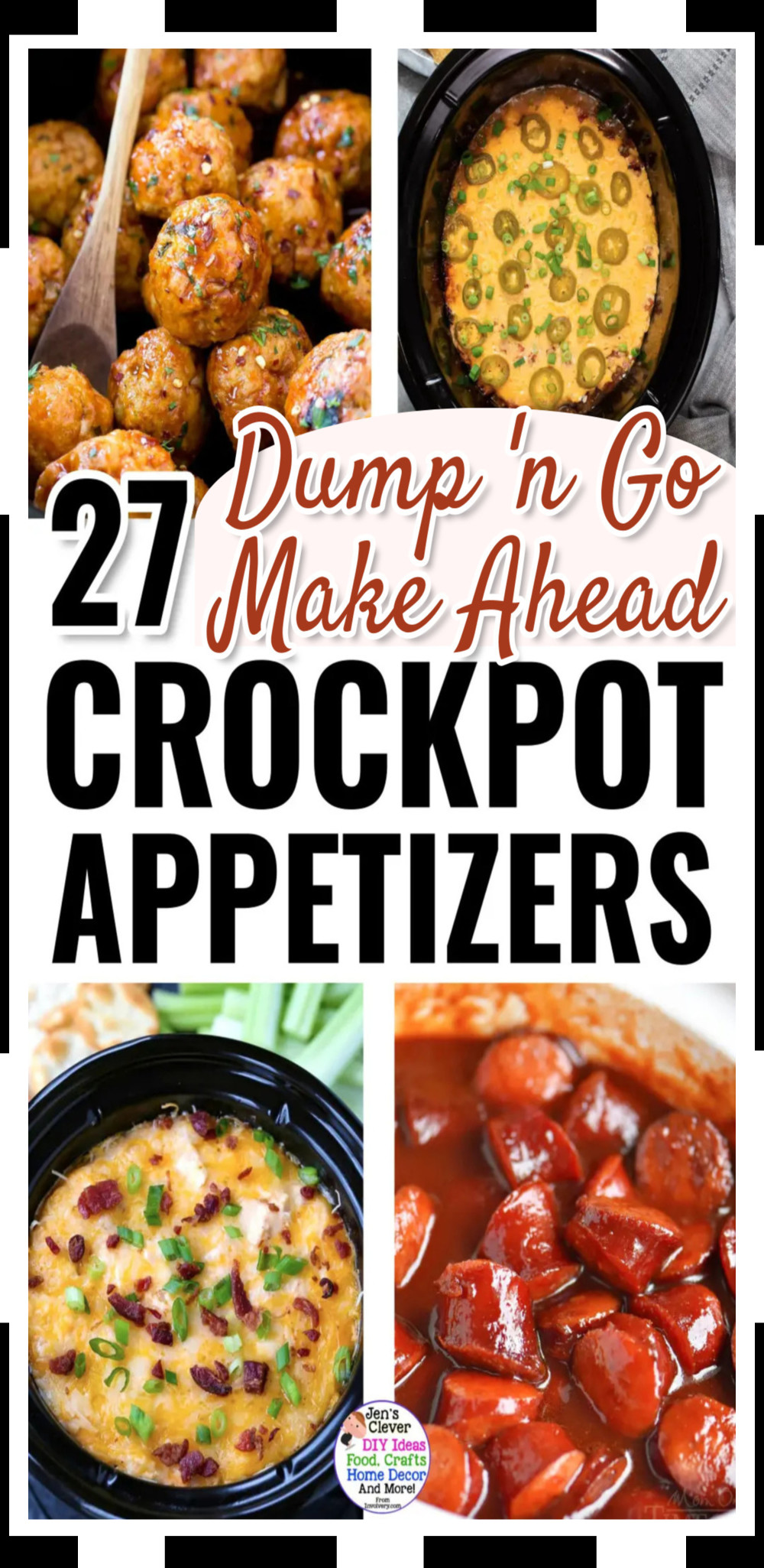 Buffet Party food - dump and go crockpot appetizers slow cooker finger foods, dips and snacks