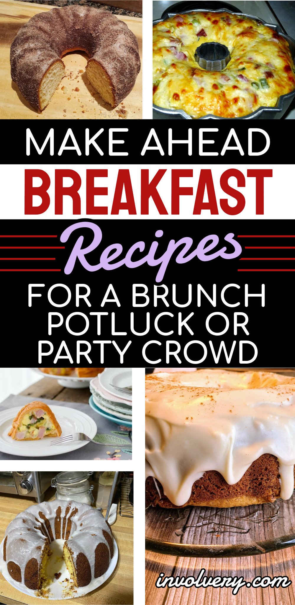 make ahead breakfast recipes for a brunch potluck party crowd