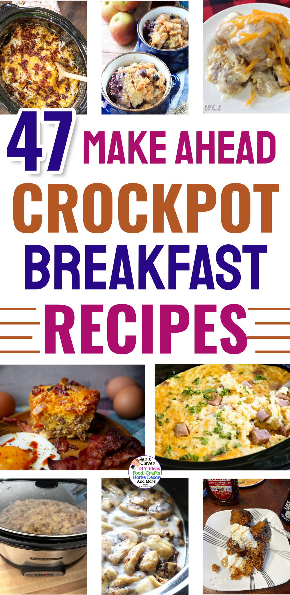47 Make Ahead Crockpot Breakfast Recipes