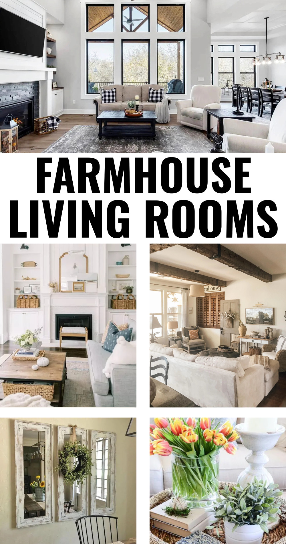 farmhouse living rooms