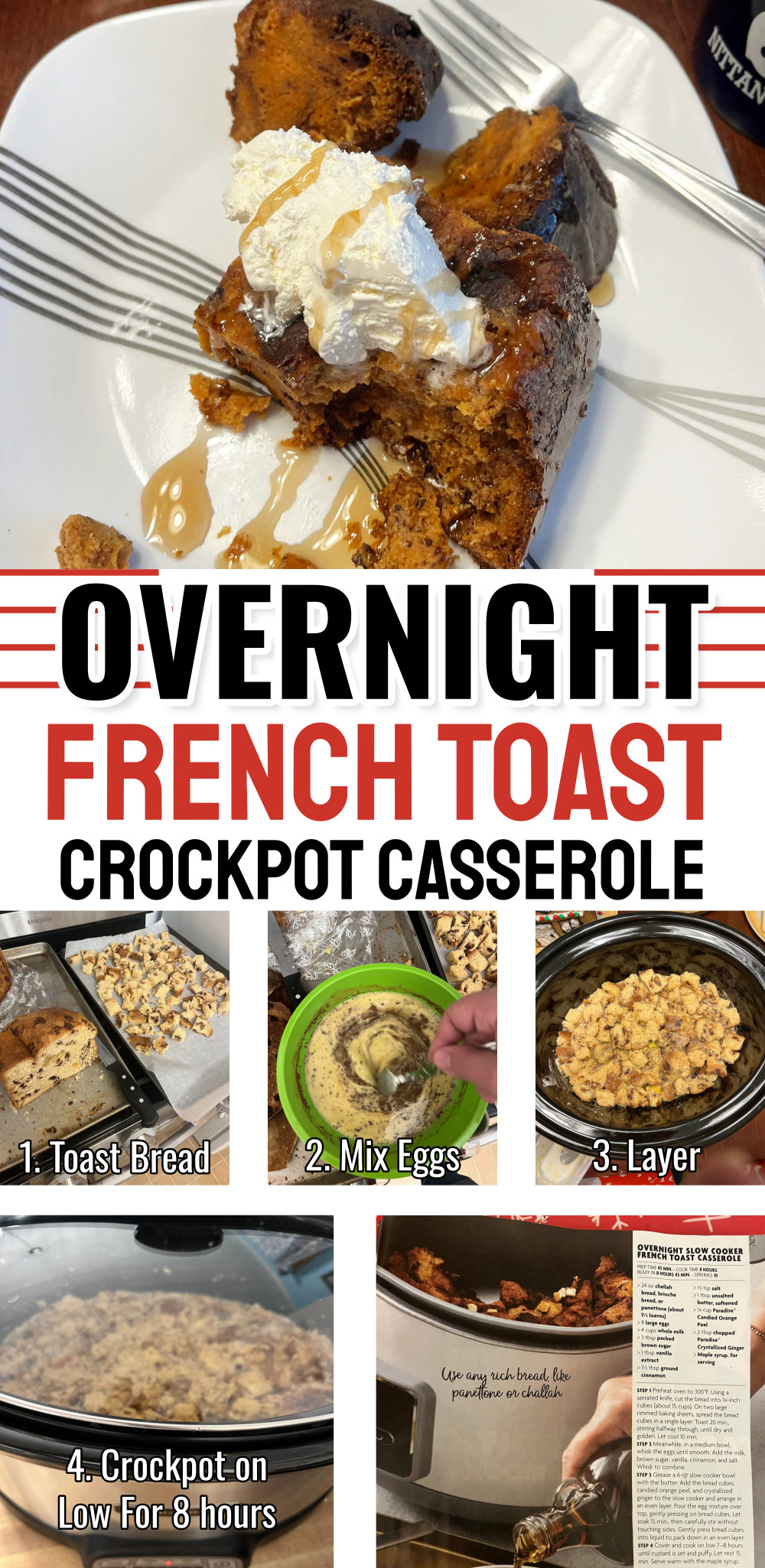 overnight french toast crockpot casserole recipe