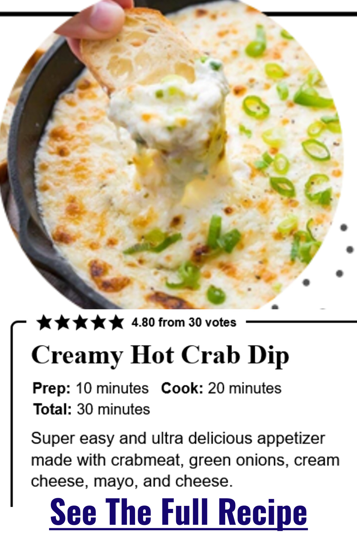 Appetizers - Easy Hot Crab Party Dip Appetizer Recipe