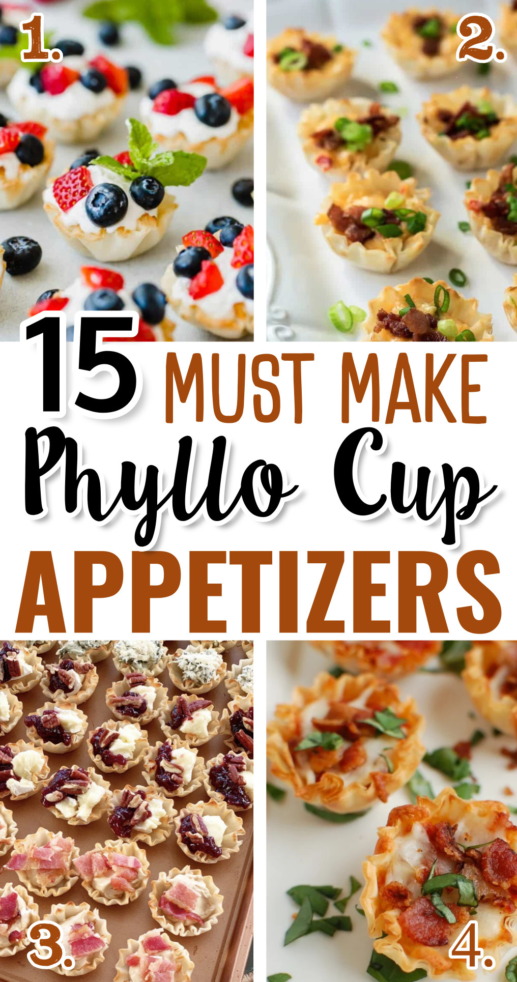 Appetizers - 15 Must Make Phyllo Cup Appetizers