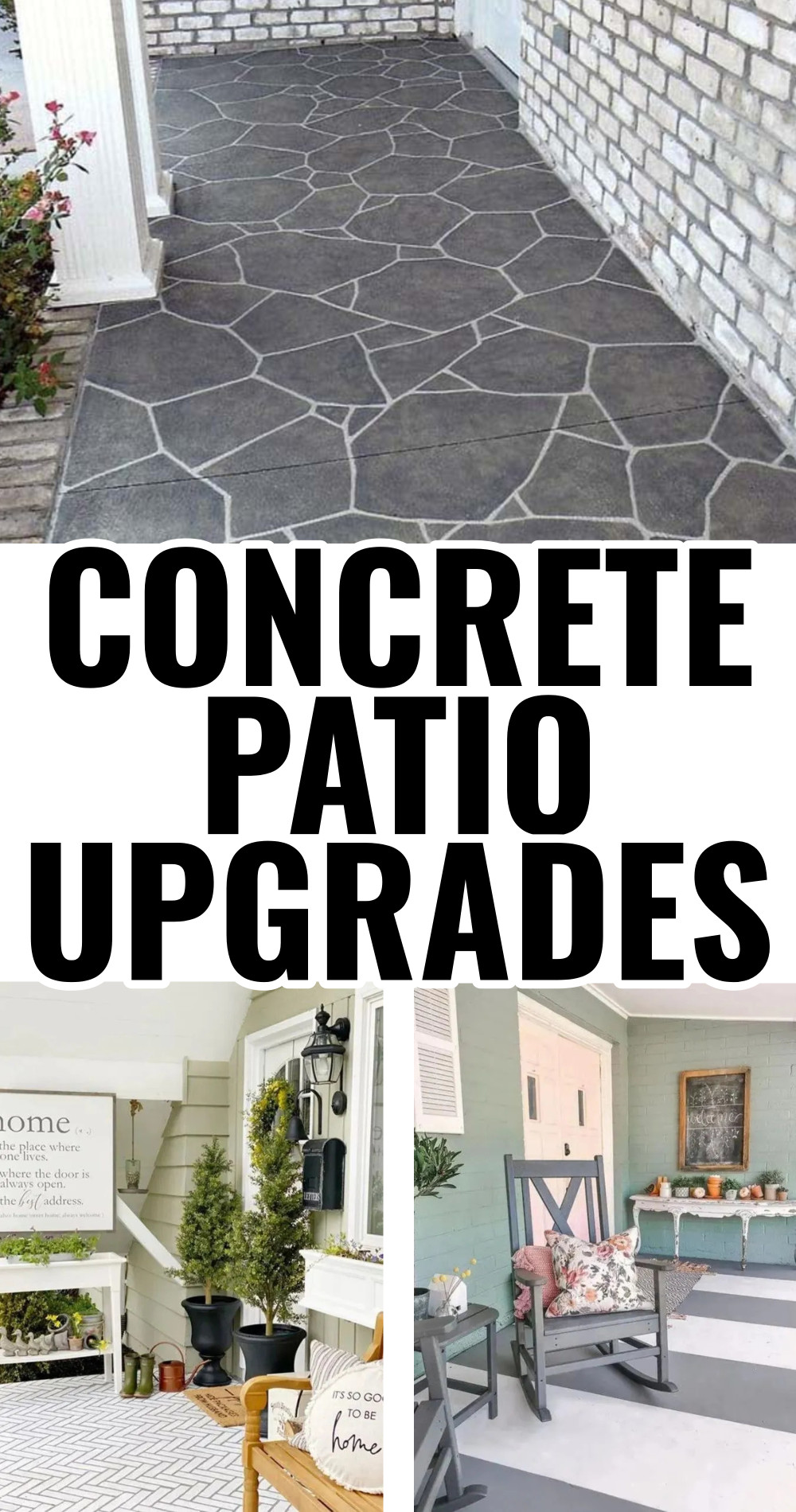 Concrete patio upgrades