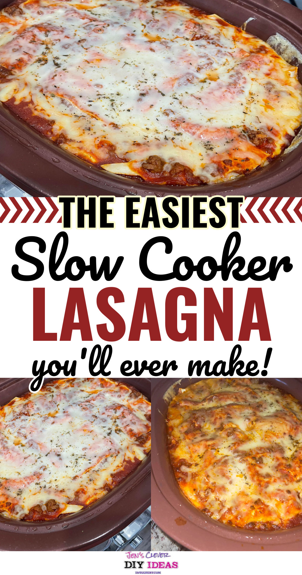 the easiest slow cooker lasagna you'll ever make