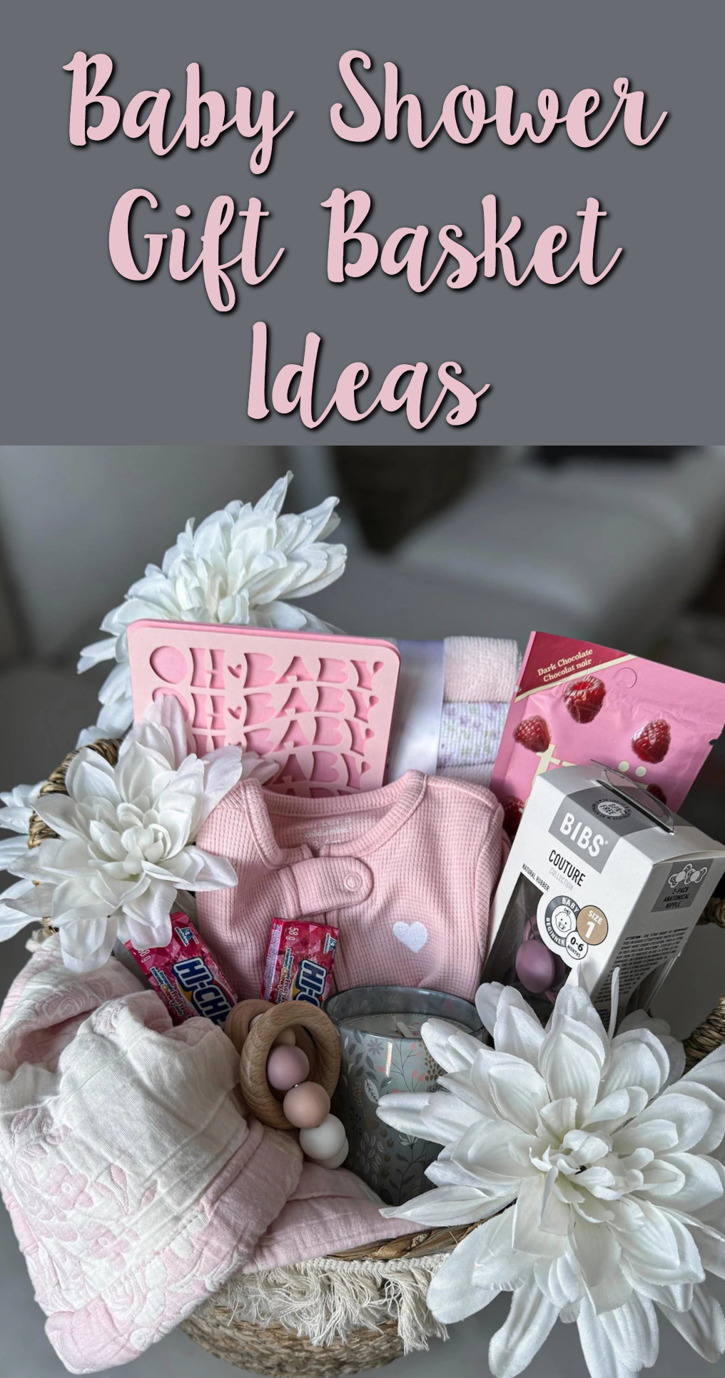 Baby shower gift basket idea