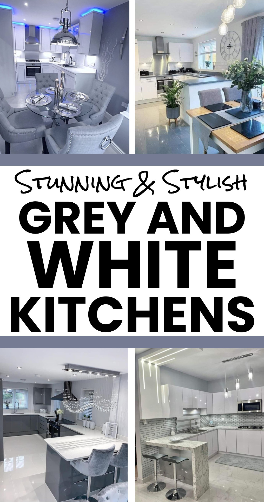 stylish grey and white kitchen ideas