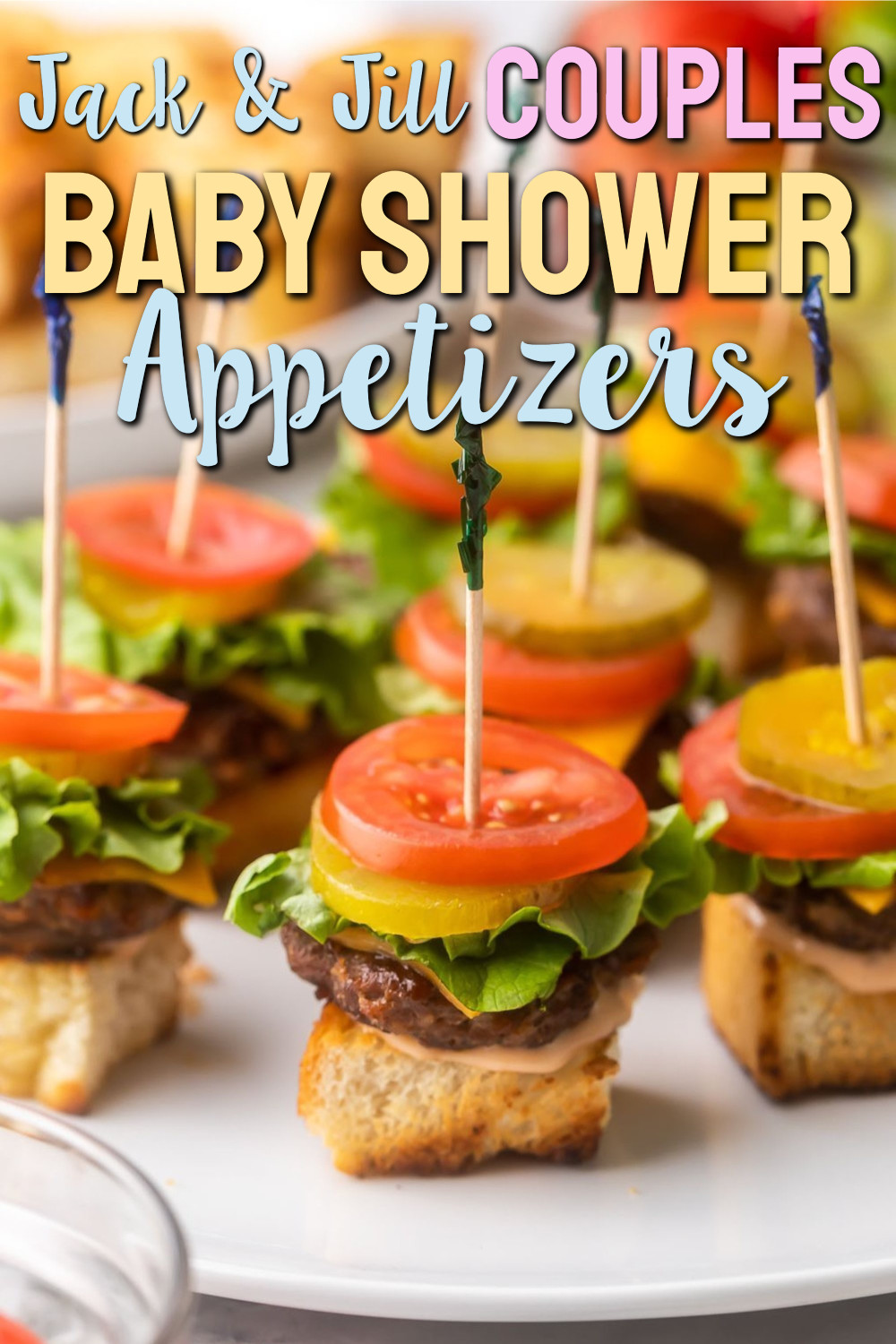 Best shower appetizer finger foods for a crowd - Jack and Jill Couples Baby Shower Appetizers