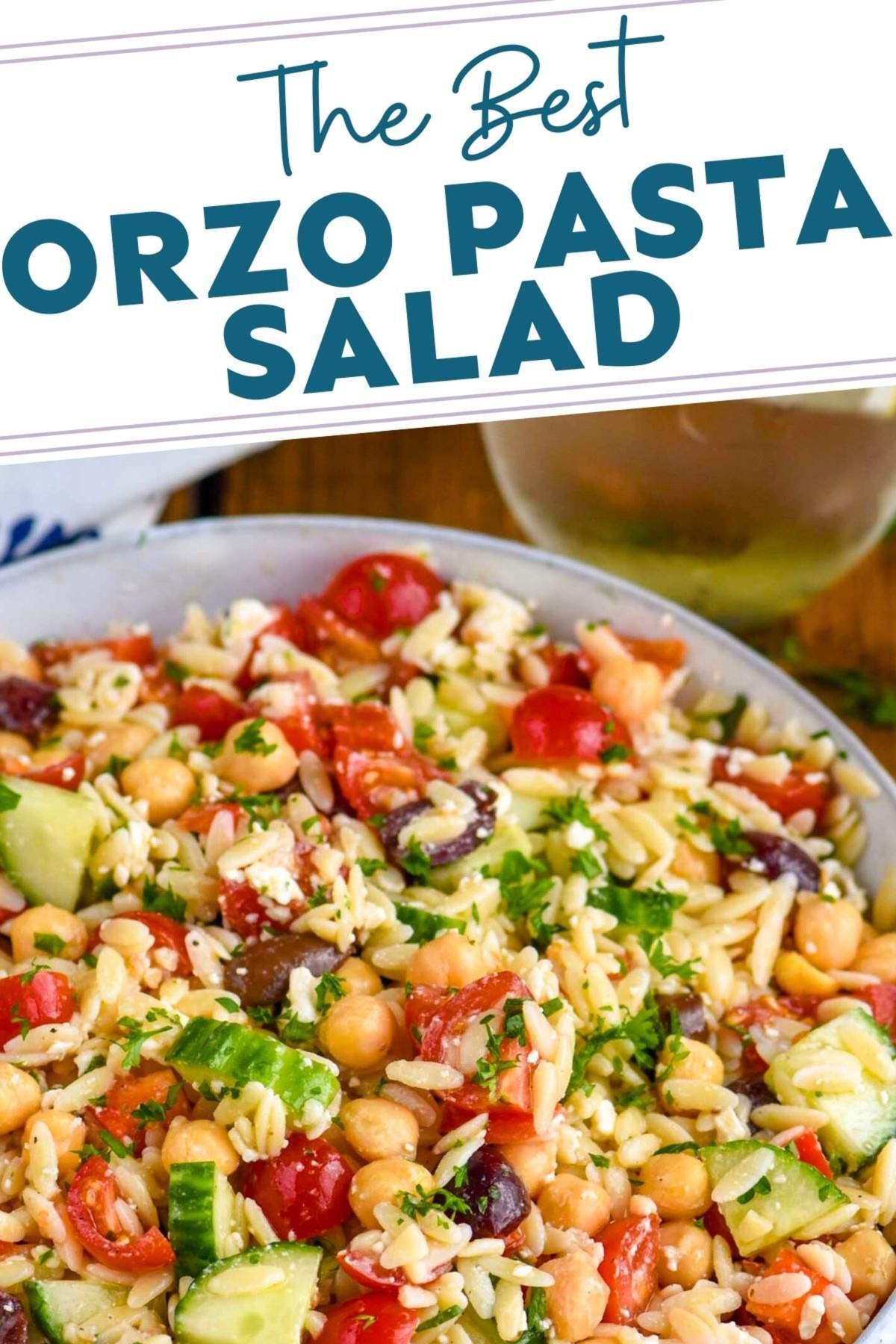 Easy Orzo Mediterranean Salad