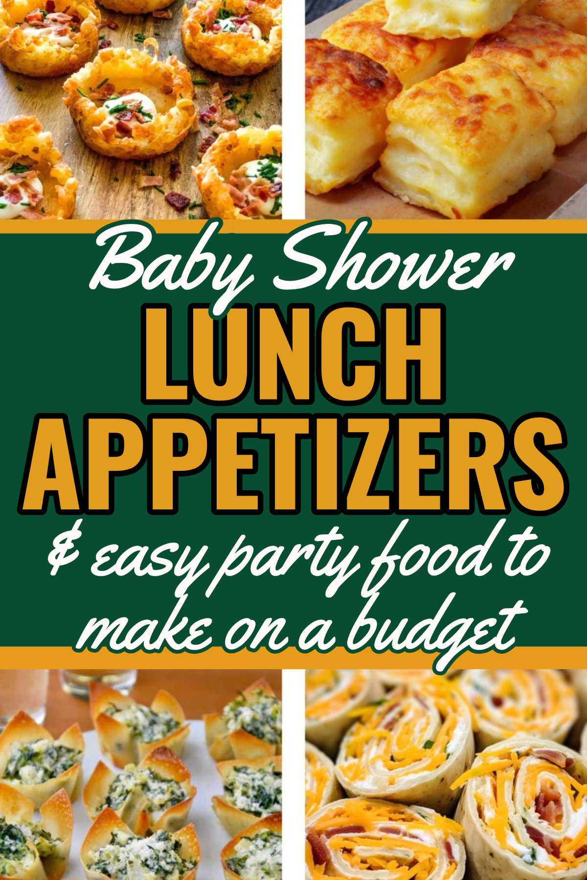Baby shower lunch appetizers easy party food to make on a budget