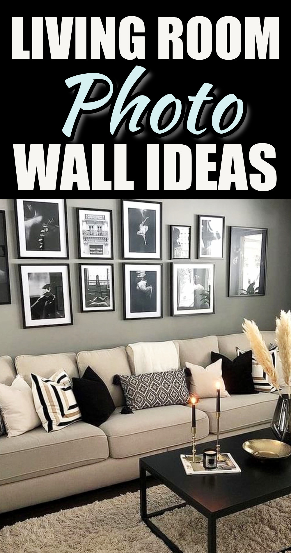 Living Room Photo Wall Ideas