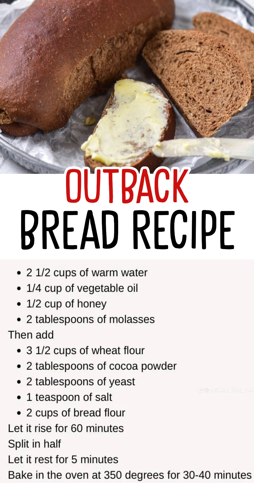 Outback Bread Recipe - Outback Steakhouse Restaurant copy cat recipes
