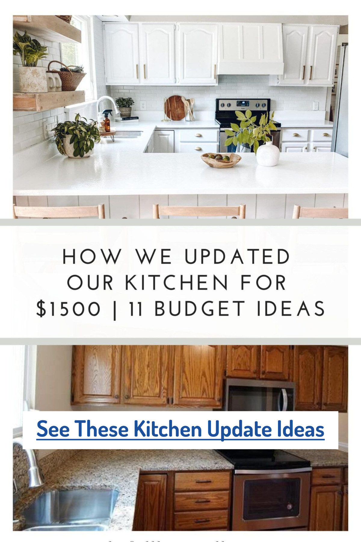 $1500 Kitchen Updates Done On A Budget