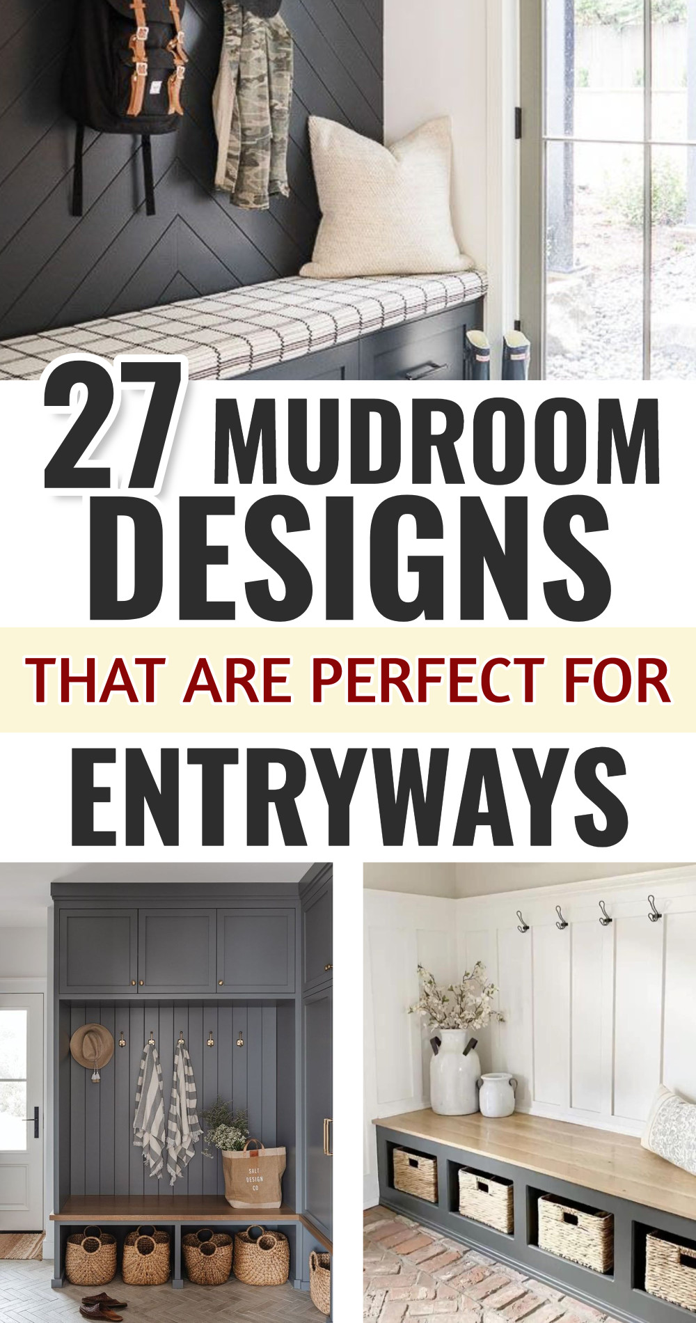 27 mudroom designs perfect for entryways