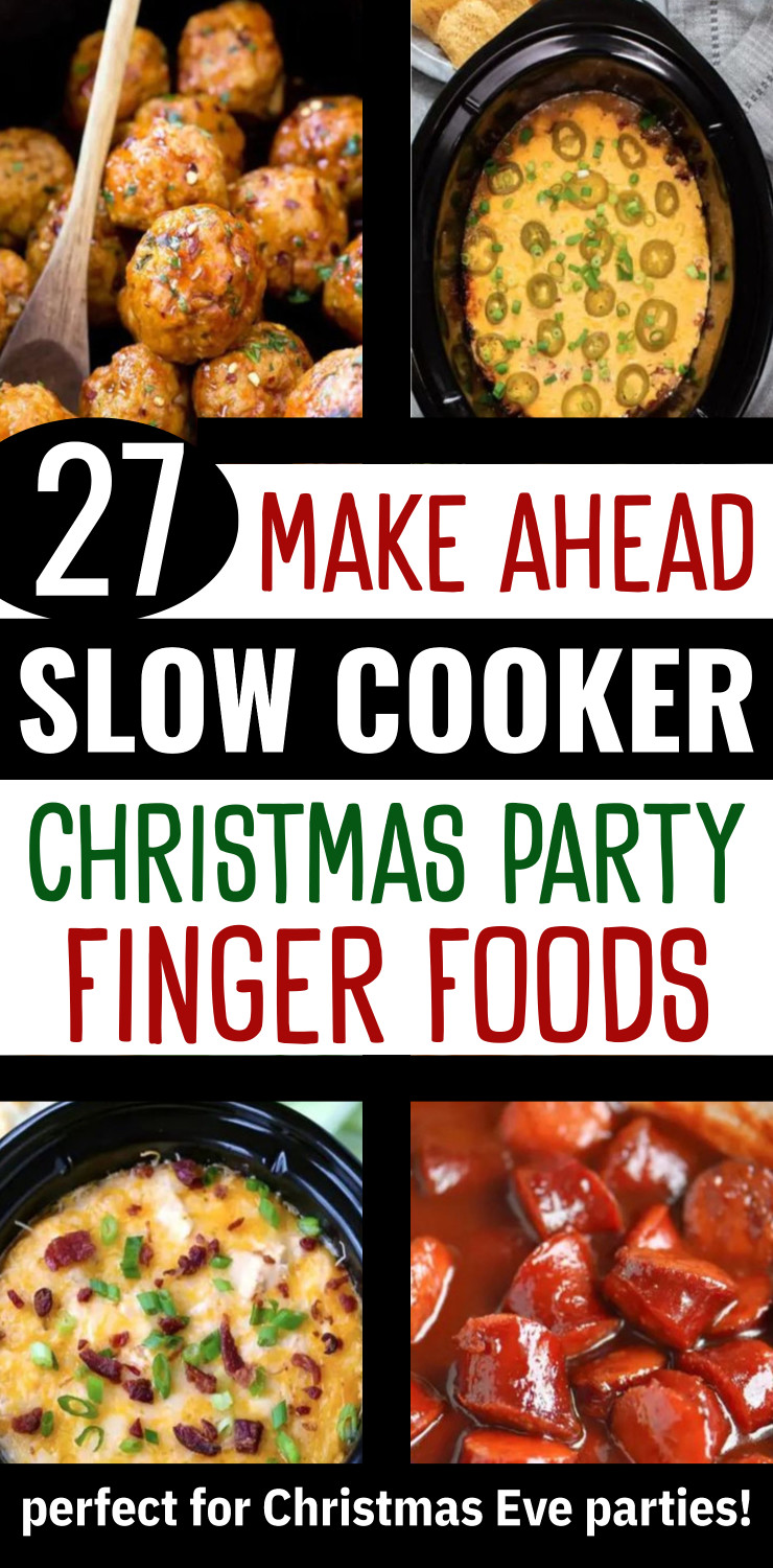 slow cooker Christmas party finger foods