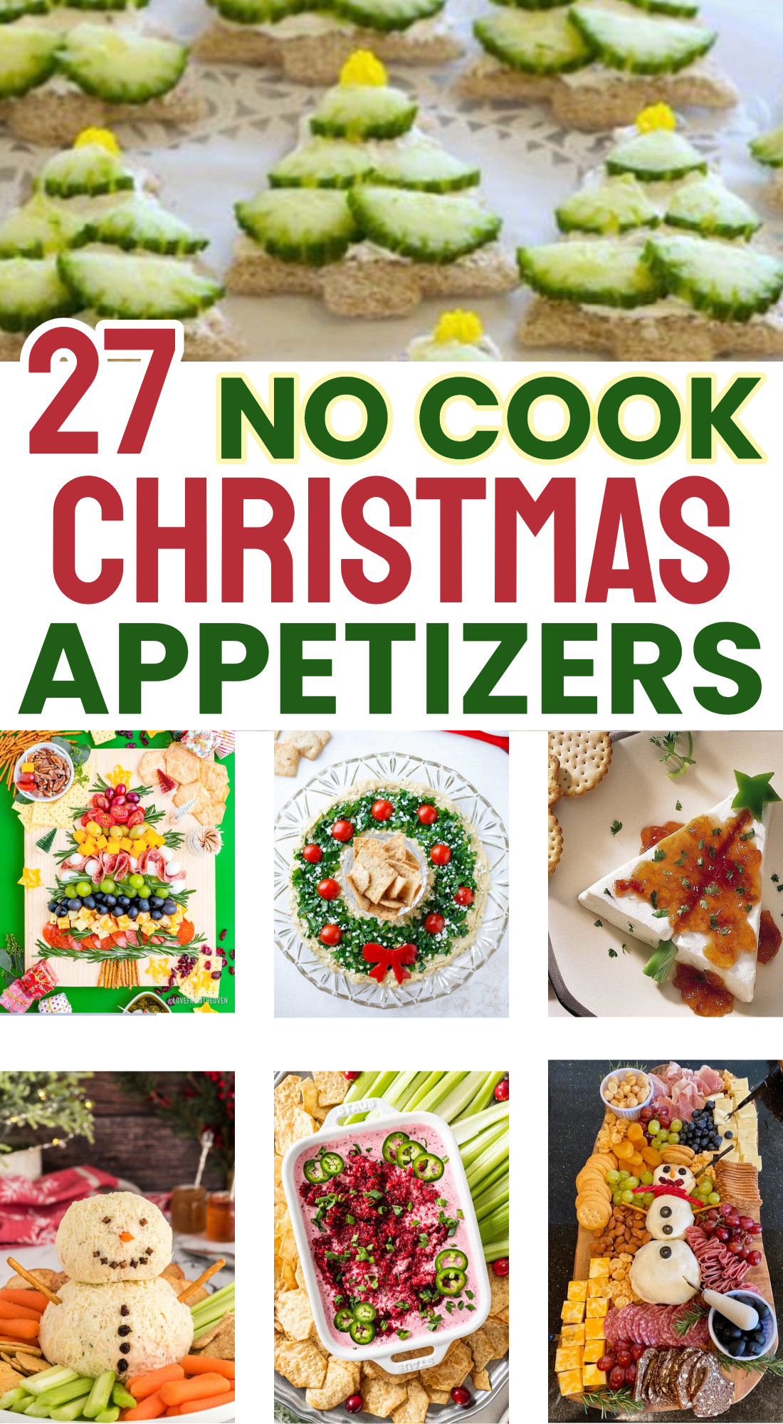 27 No Cook Christmas Appetizers