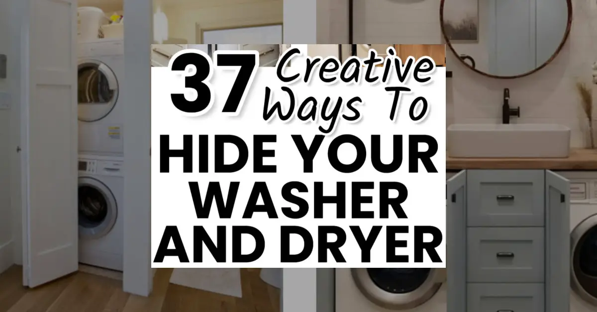 37 Creative ways to hide your washer and dryer